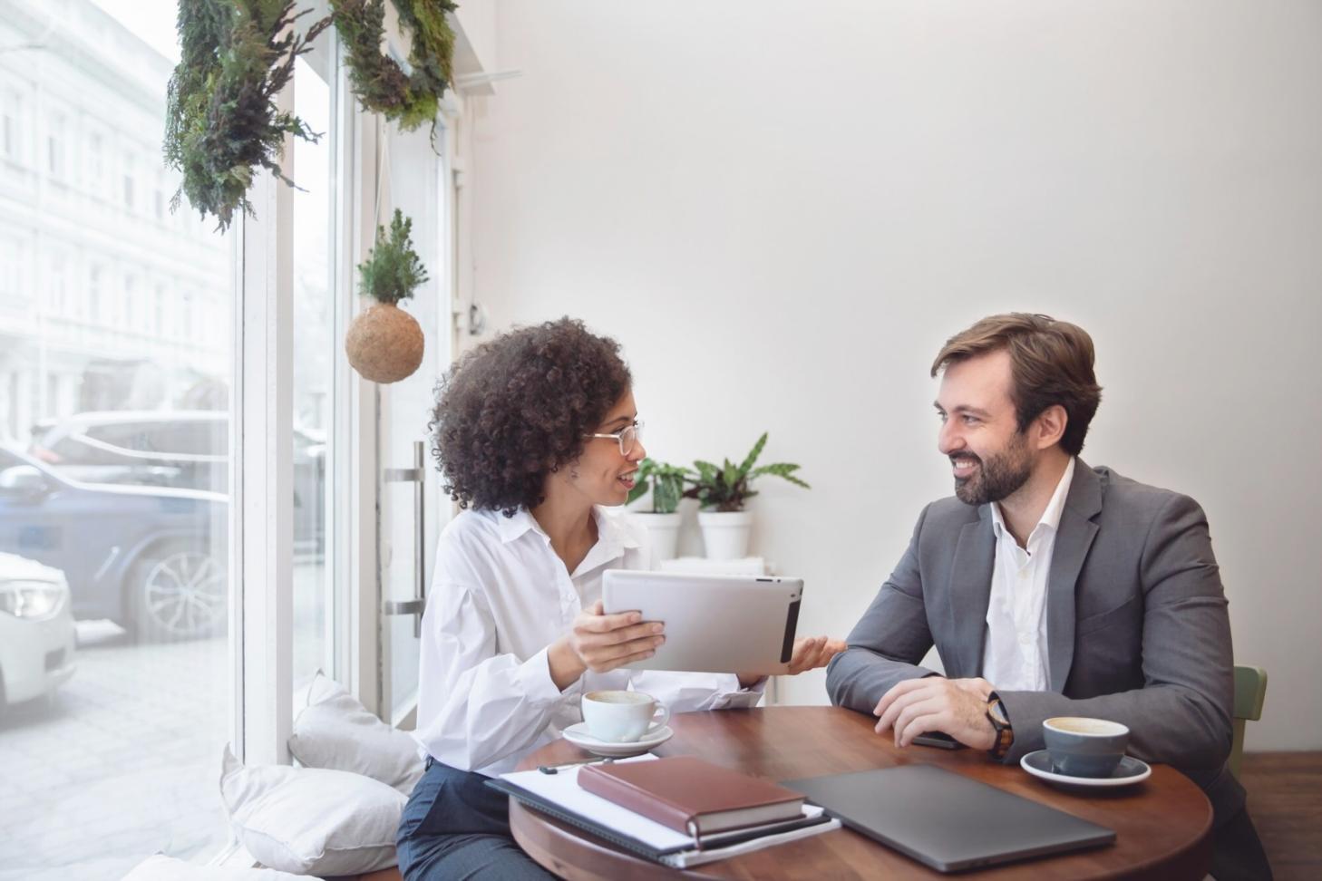 Professional business consultation meeting